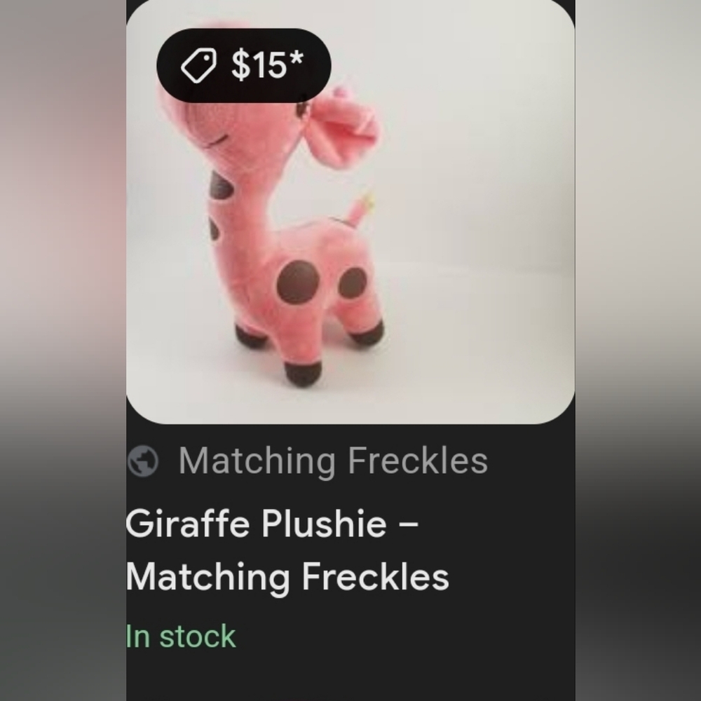 Pink giraffe - Picture 3 of 4